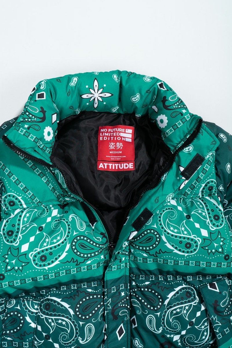 Urban Paisley Herren Puffer Jacket NF0503YS - StreetwearSociety - Inspired by the Streets, Driven by Culture